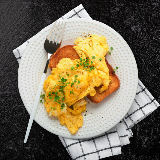 Scrambled Egg on Toasted Sourdough